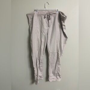 Torrid Feel The Fit Convertible Crop Capri Pants Size 3X Tan Beige High Rise